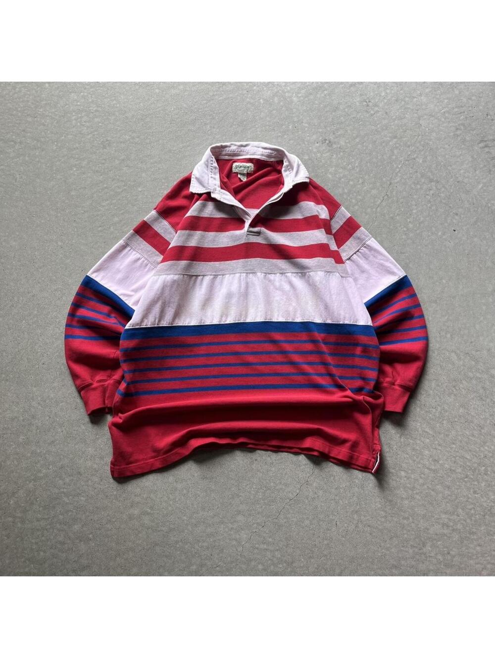 Vintage 90s St. John’s Bay Striped Rugby Shirt